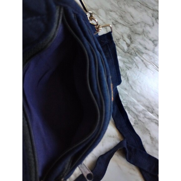 Handmade Crossbody Bag Zip 4 Pockets Quilted Embroidered - Picture 7 of 11